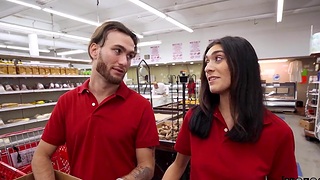 Hardcore fucking in get under one's store with sexy Latina Aubry Babcock