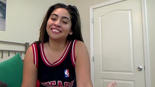 POV video of a lovely Latina brunette  being fucked hard